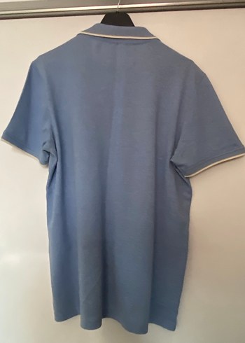 Defacto Mavi Kısa Kollu Polo Tişört - Görsel 4