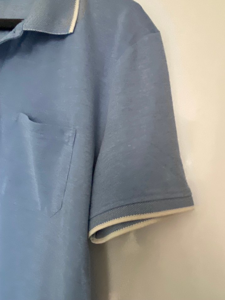 Defacto Mavi Kısa Kollu Polo Tişört - Görsel 3