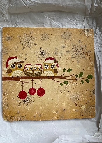 Mudo home Kahverengi Baykuş Desenli tablo - Görsel 3