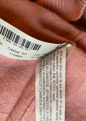 Massimo Dutti Yün Casmere Kazak - Görsel 8