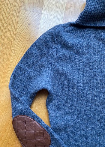 Massimo Dutti Gri Kadın Yün Boğazlı Kazak - Görsel 2