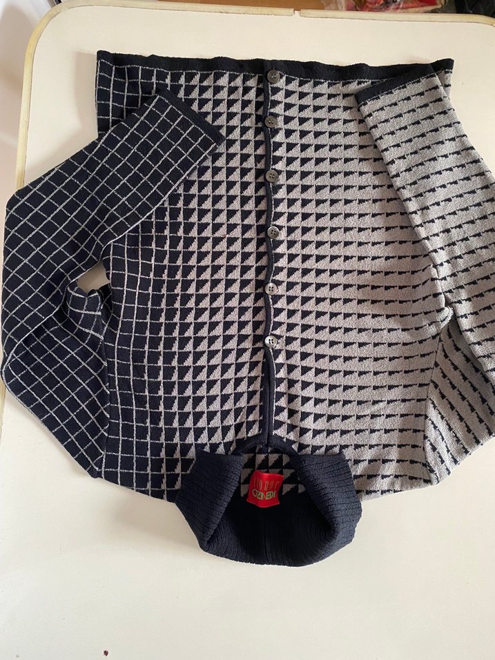 Kenzo Gri Örgü Hırka - Görsel 3