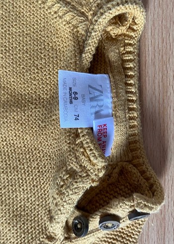 Zara Sarı Erkek Çocuk Triko Kazak - Görsel 3