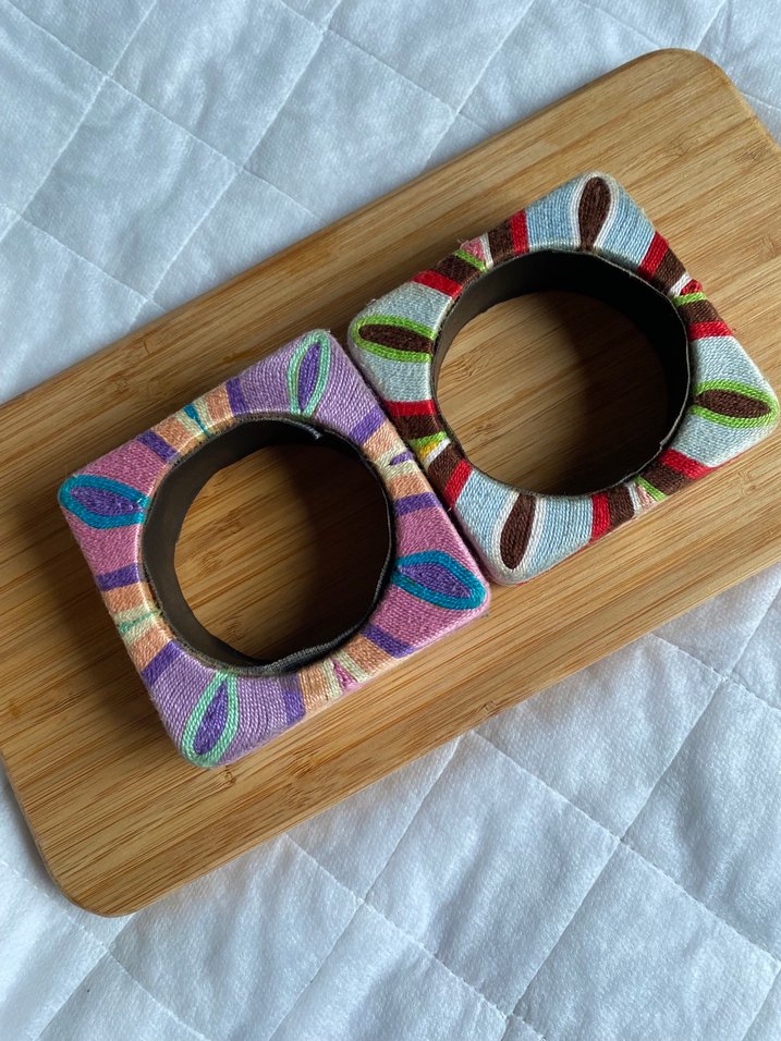 Renkli İşlemeli Bohem  Bileklik - Görsel 4