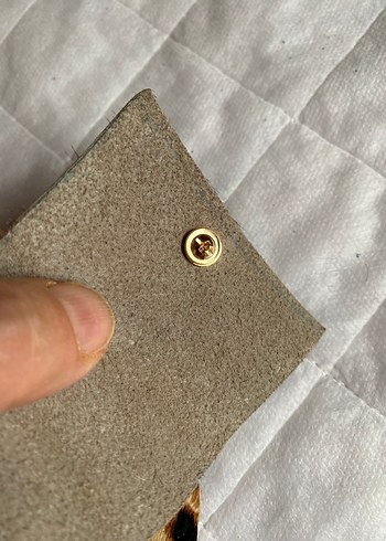 Leopar Desenli Deri Aksesuar Seti - Görsel 10