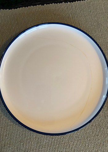 Beyaz zemine lacivert Çizgili Yemek takımı - Görsel 5