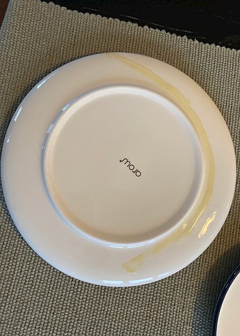 Beyaz zemine lacivert Çizgili Yemek takımı - Görsel 7