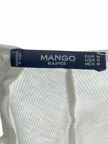 m Beden beyaz Renk Mango T-shirt %70 İndirimli.