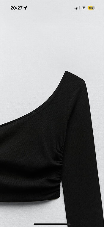 Zara Zara Tek Omuz Fitilli Top