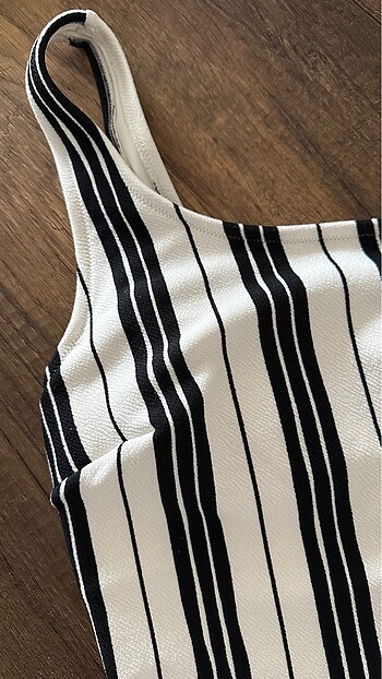 H&M H&M Dokulu Tek Omuzlu Mayo