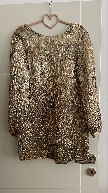 Zara Zara Gold Elbise