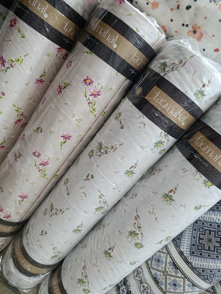 Mavi Çiçek Desenli Gri Yastık - Görsel 4