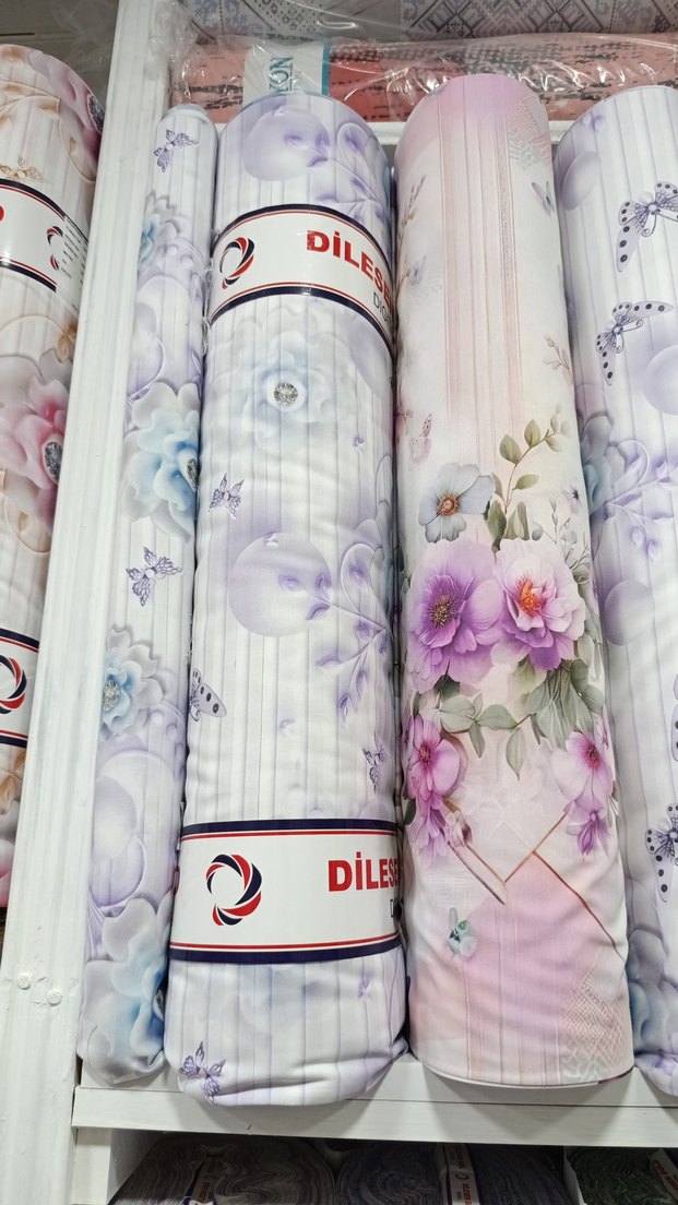 Nakışlı Pembe Pastel Yatak Örtüsü - Görsel 5