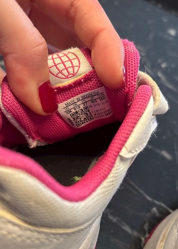 Kız Çocuk Beyaz Cırt Cırtlı Spor Ayakkabı - Görsel 4