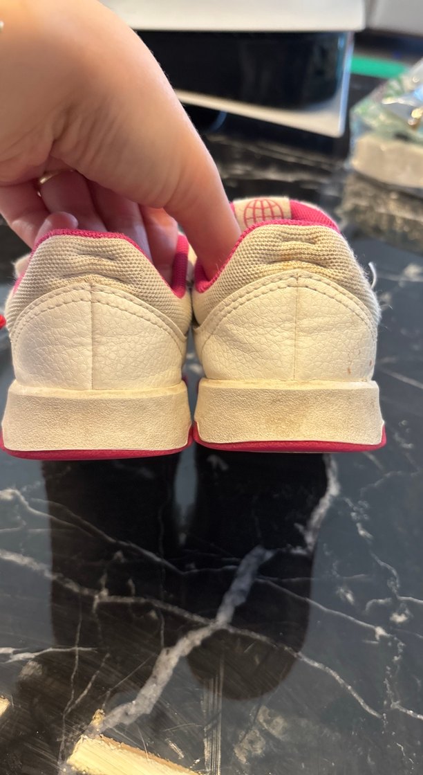 Kız Çocuk Beyaz Cırt Cırtlı Spor Ayakkabı - Görsel 5