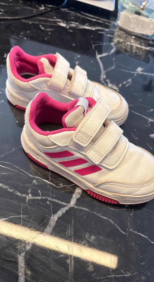 Kız Çocuk Beyaz Cırt Cırtlı Spor Ayakkabı - Görsel 2