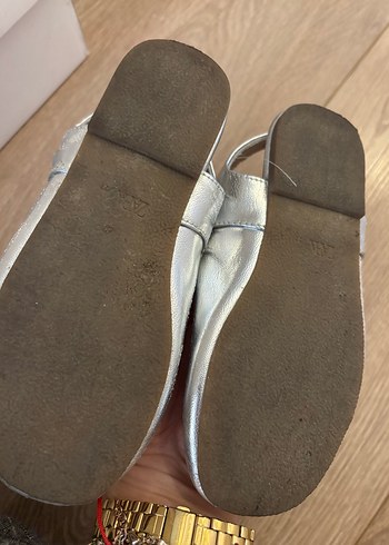 Kız Çocuk Gri Metalik Tokalı zara Babet - Görsel 2