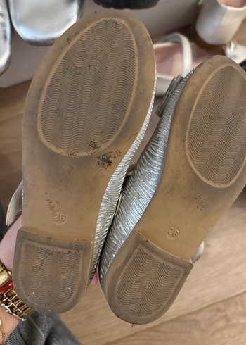 Kız Çocuk gümüş Babet Ayakkabı - Görsel 3