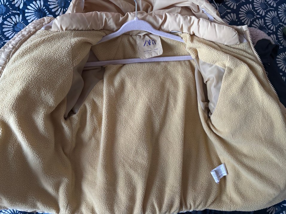 Sarı Puantiyeli fermuarlı unisex Mont - Görsel 4