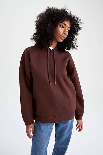 defacto kahverengi sweatshirt