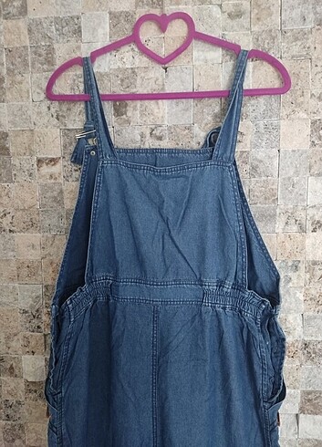 xl Beden Hamile Denim Tulum