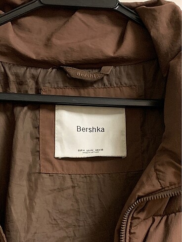 m Beden kahverengi Renk Bershka Erkek Şişme Mont