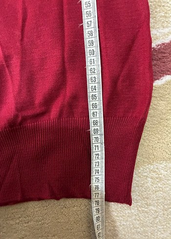 Bordo Uzun Kollu Salaş Tunik - Görsel 8