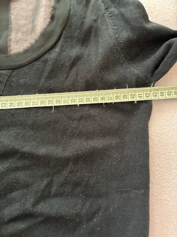 Siyah Pamuklu Uzun Kollu Kadın Kazak - Görsel 3