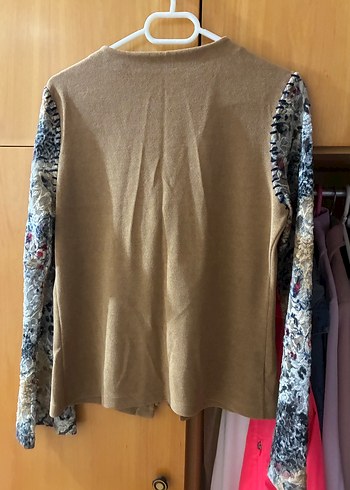 Bohem Uzun Kollu V Yakalı Triko Hırka - Görsel 6