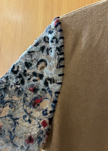 Bohem Uzun Kollu V Yakalı Triko Hırka - Görsel 2