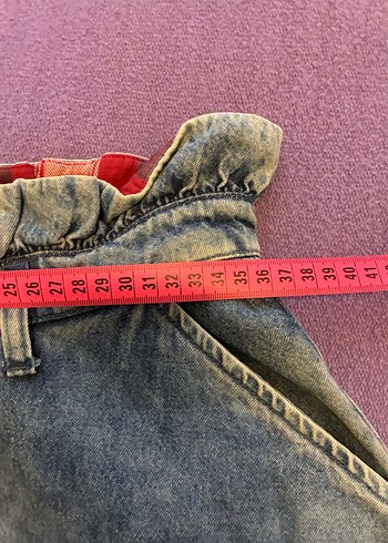 Kadın Gri Mavi Batik Desenli Midi Kot Etek - Görsel 5