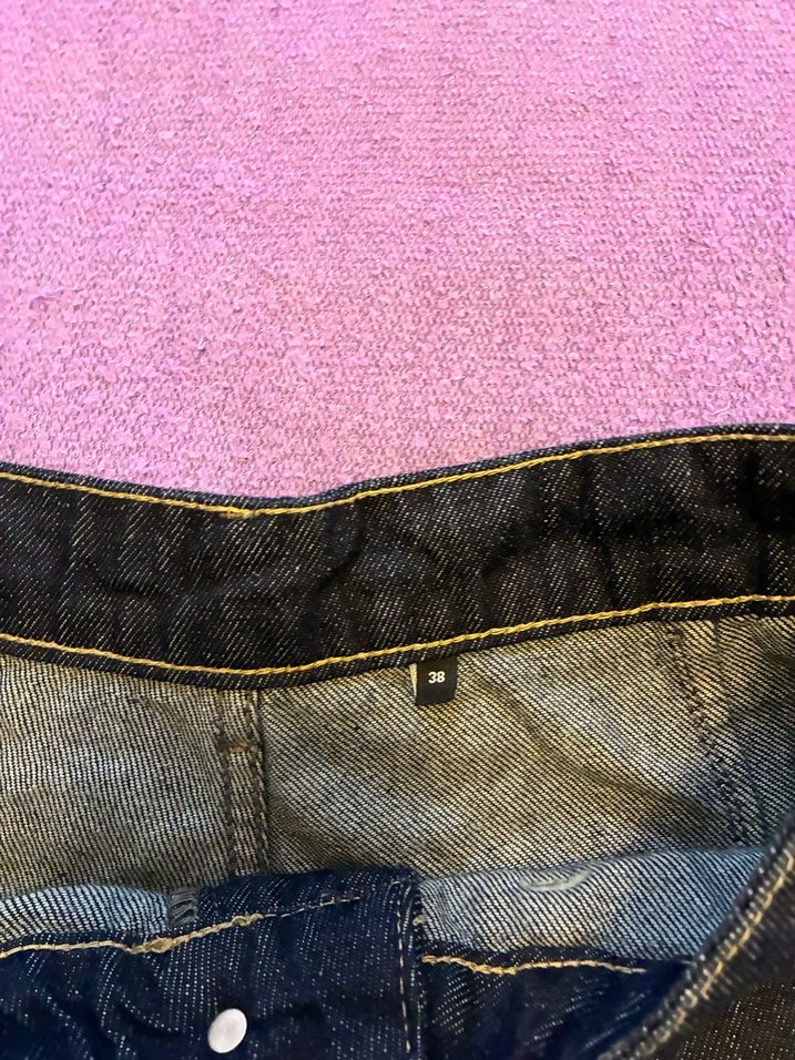 Yüksek bel baggy jean - Görsel 4