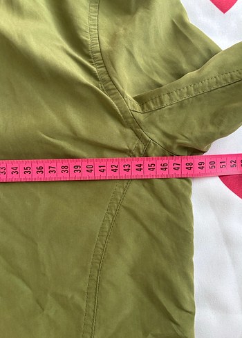 Kadın Haki Midi Fermuarlı Ceket - Görsel 4