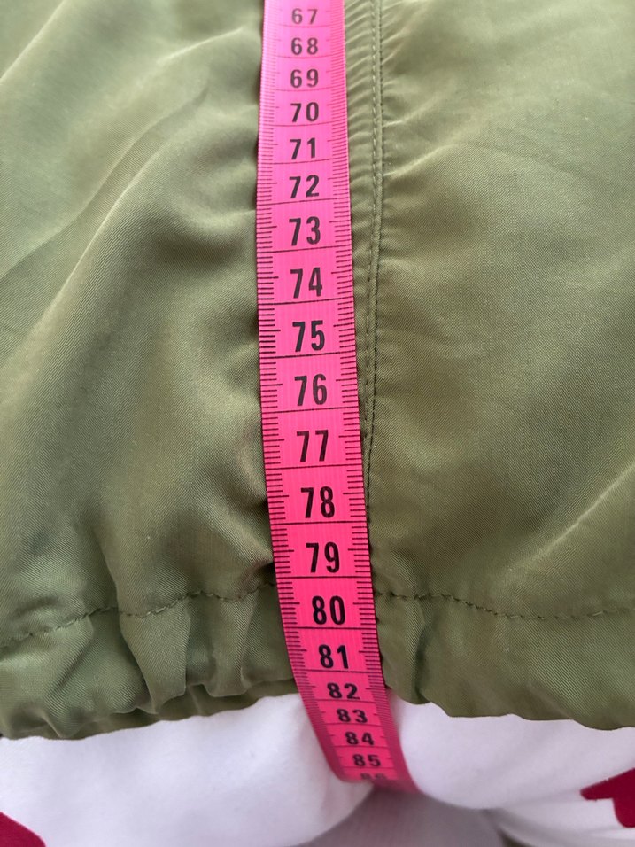 Kadın Haki Midi Fermuarlı Ceket - Görsel 5