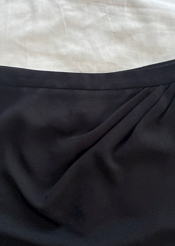 Siyah Drapeli Midi Mini Etek - Görsel 4