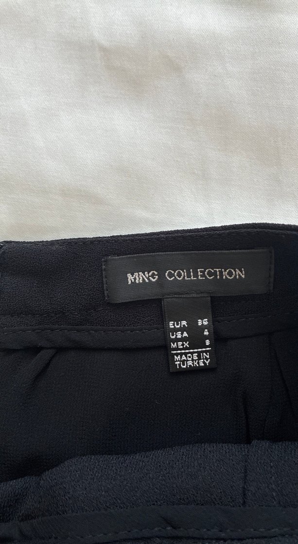 Siyah Drapeli Midi Mini Etek - Görsel 5