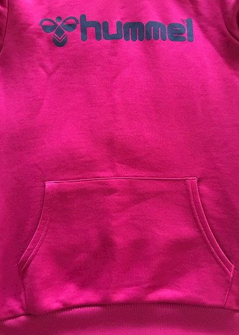 Kadın Vişne Rengi Kapüşonlu Hummel Sweatshirt - Görsel 8