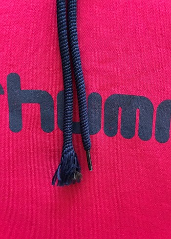 Kadın Vişne Rengi Kapüşonlu Hummel Sweatshirt - Görsel 3