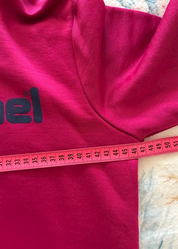 Kadın Vişne Rengi Kapüşonlu Hummel Sweatshirt - Görsel 5