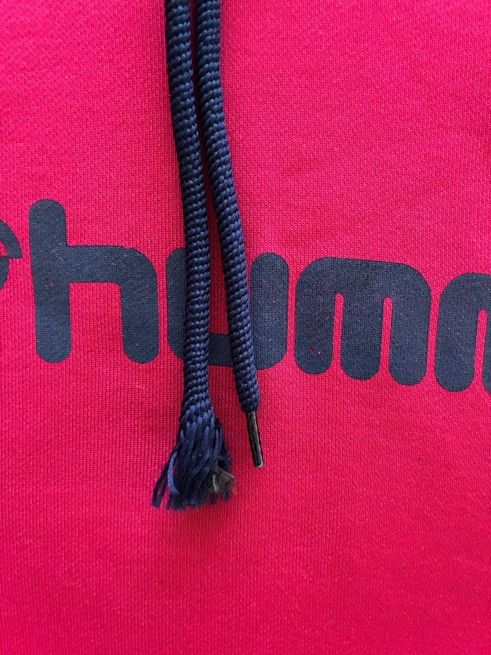 Kadın Vişne Rengi Kapüşonlu Hummel Sweatshirt - Görsel 3