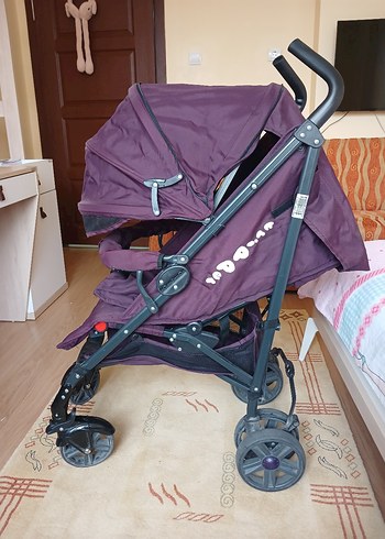 Koyu Mor Bebek Arabası