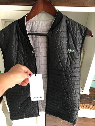 Lacoste erkek yelek çift taraflı