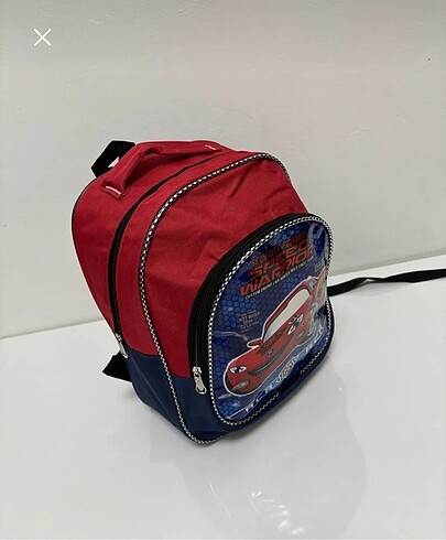 Kırmızı Araba resimli erkek çocuk anaokulu çantası - Görsel 2