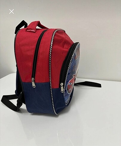 Kırmızı Araba resimli erkek çocuk anaokulu çantası - Görsel 3