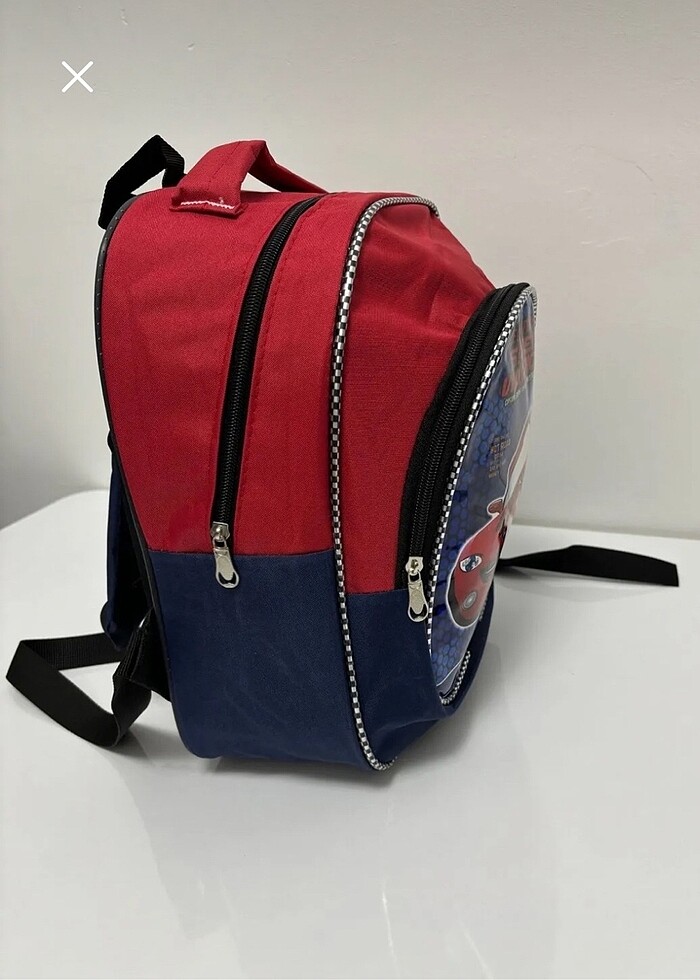 Kırmızı Araba resimli erkek çocuk anaokulu çantası - Görsel 3