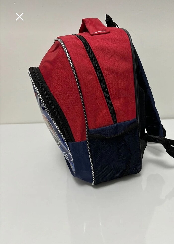 Kırmızı Araba resimli erkek çocuk anaokulu çantası - Görsel 4