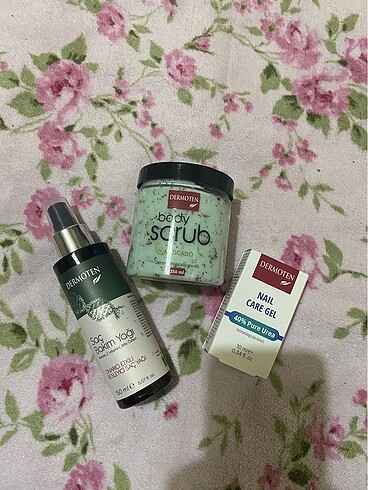3 bakım set avokadolu peeling saç ve tırnak bakımı
