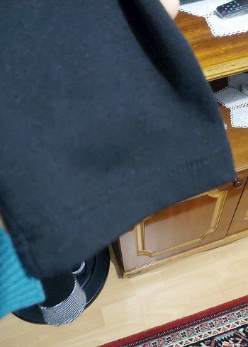 Drapeli normal boy Siyah Elbisesi - Görsel 10