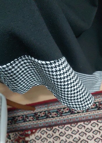 Drapeli normal boy Siyah Elbisesi - Görsel 8