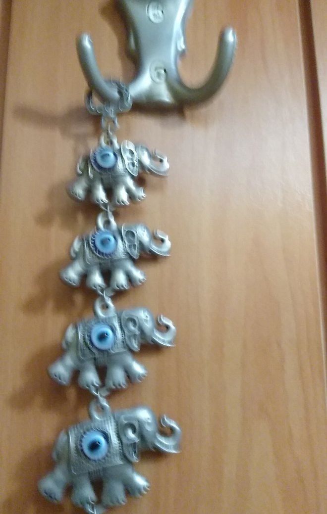 Bohem Gri Fil Detaylı Kadın El Zinciri - Görsel 2